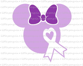 Lupus, Ribbon Purple, Cancer awareness, Pancreatic cancer, Alzheimer ribbon, Chiari Malformation, Cutting file, instant download, 627