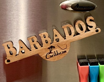 Barbados Fridge Magnet: Caribbean Island Vacation Souvenir