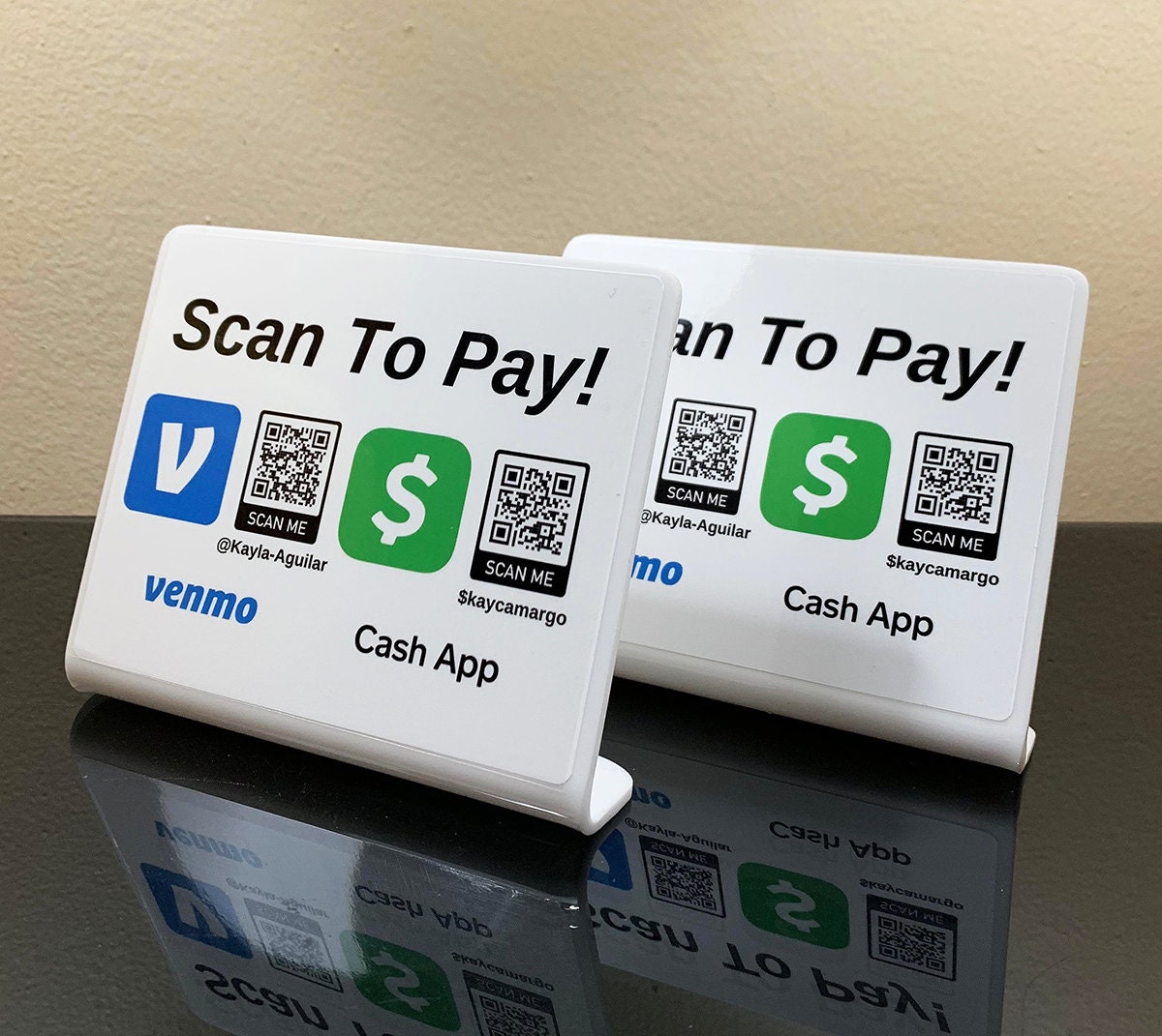 FREE Offer Scan To Pay Venmo And Cashapp QR Code Acrylic