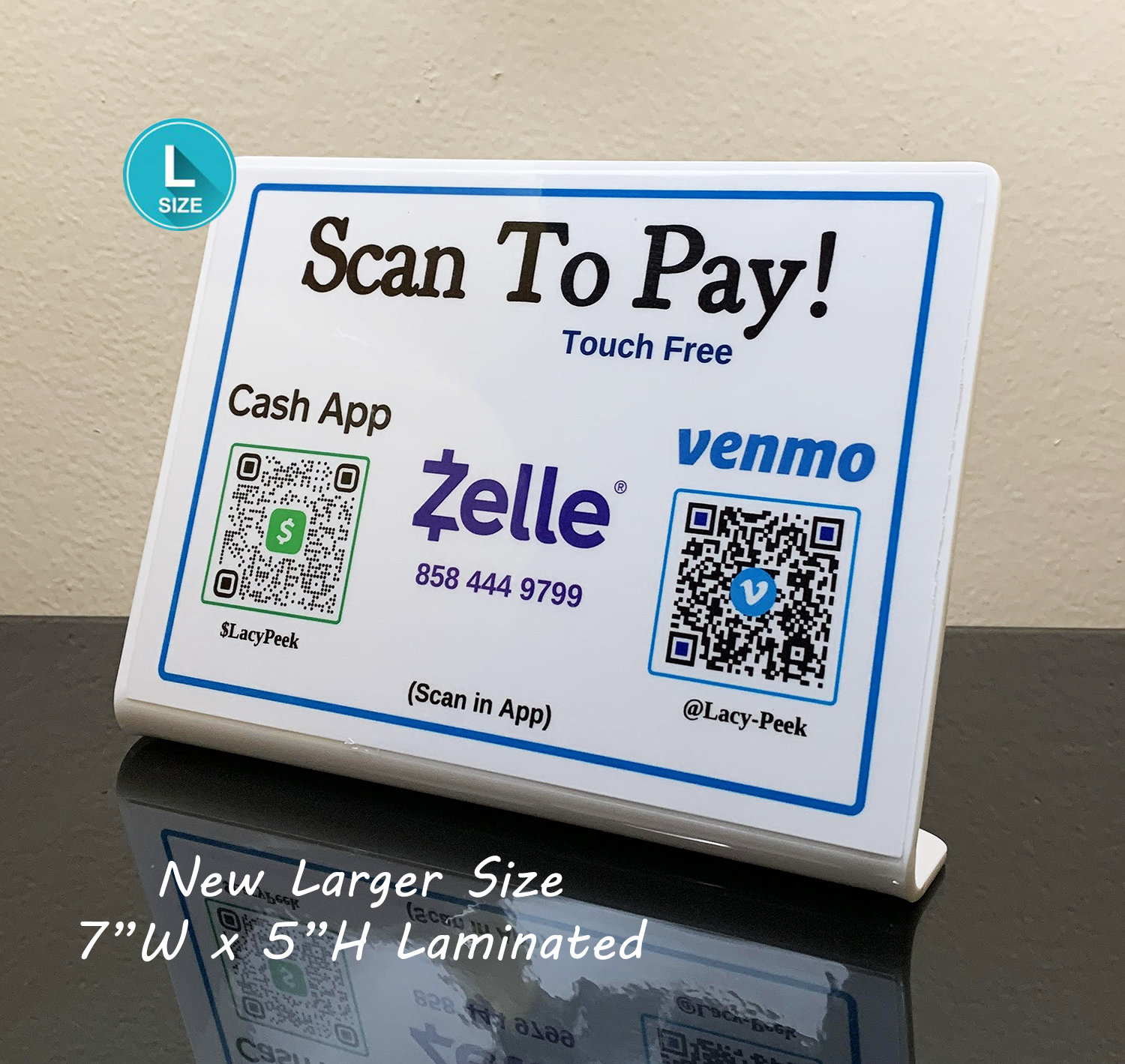 Free Bonus Scan to Pay Zelle and QR Codes cash App - Etsy