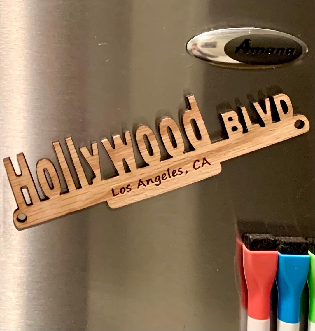 Los Angeles Fridge Magnet - California Travel Souvenir Hollywood Gift