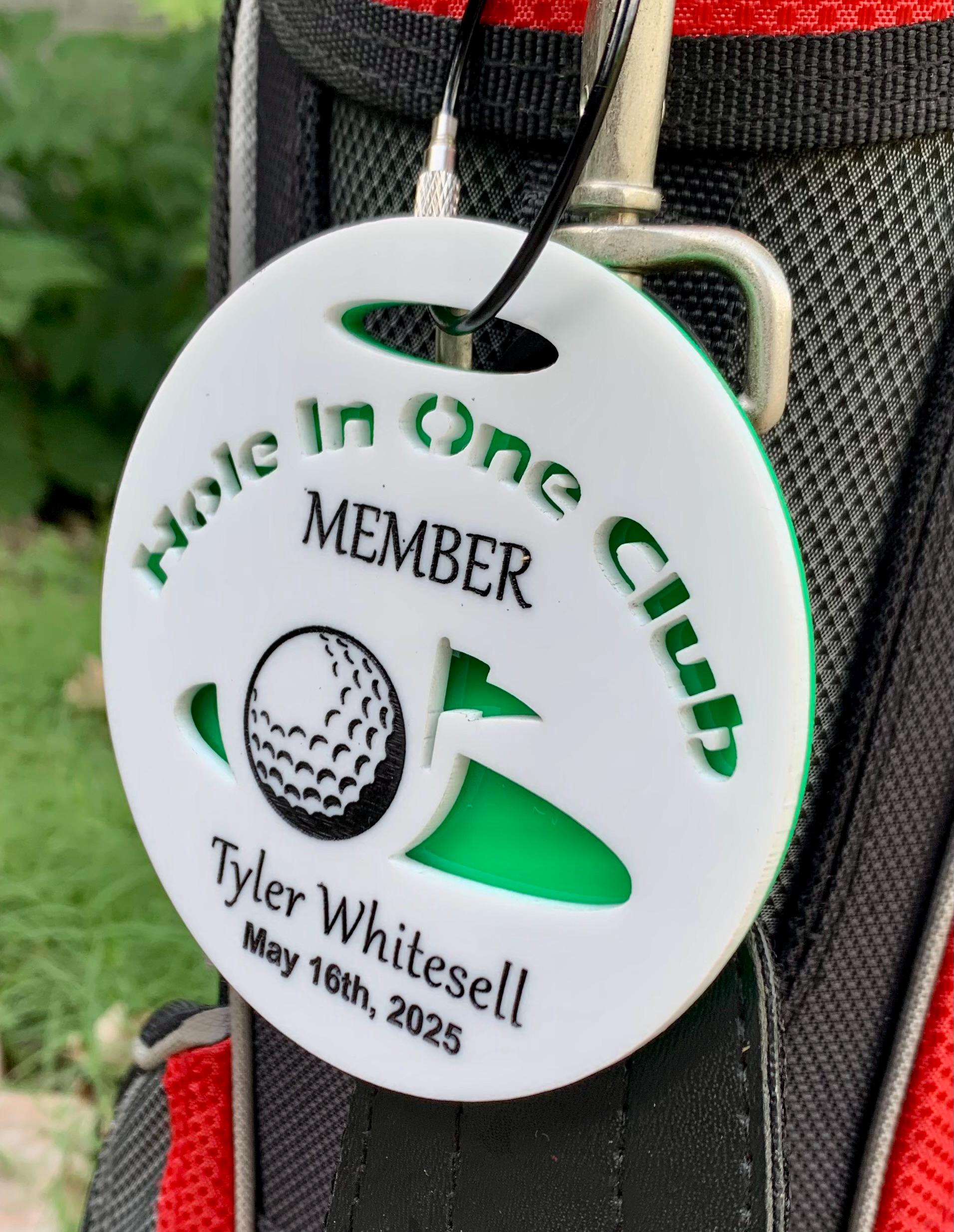Hole In One Ball And Photo/Scorecard Plaque - Vertical | Great Golf