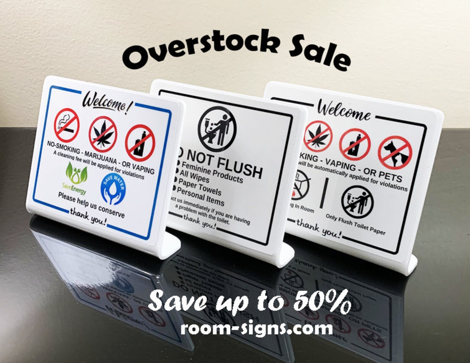 Fridge Sign set of 3 Turn off Lights and A/C When Etsy