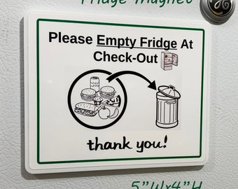 Empty the Fridge Sign - Etsy