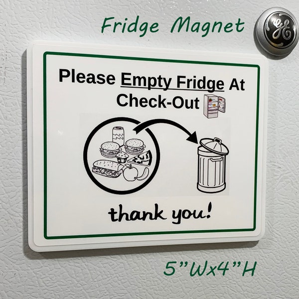 Clean Fridge Sign - Etsy
