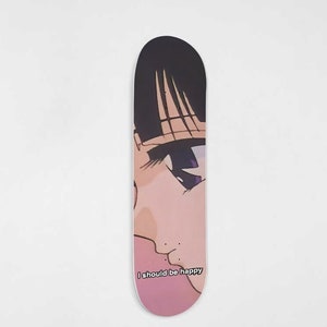Sailor Moon Personalized Retro Anime Skateboard Wall Art, Mural & Skate Deck Art | Anime Inspired Wall Hanging