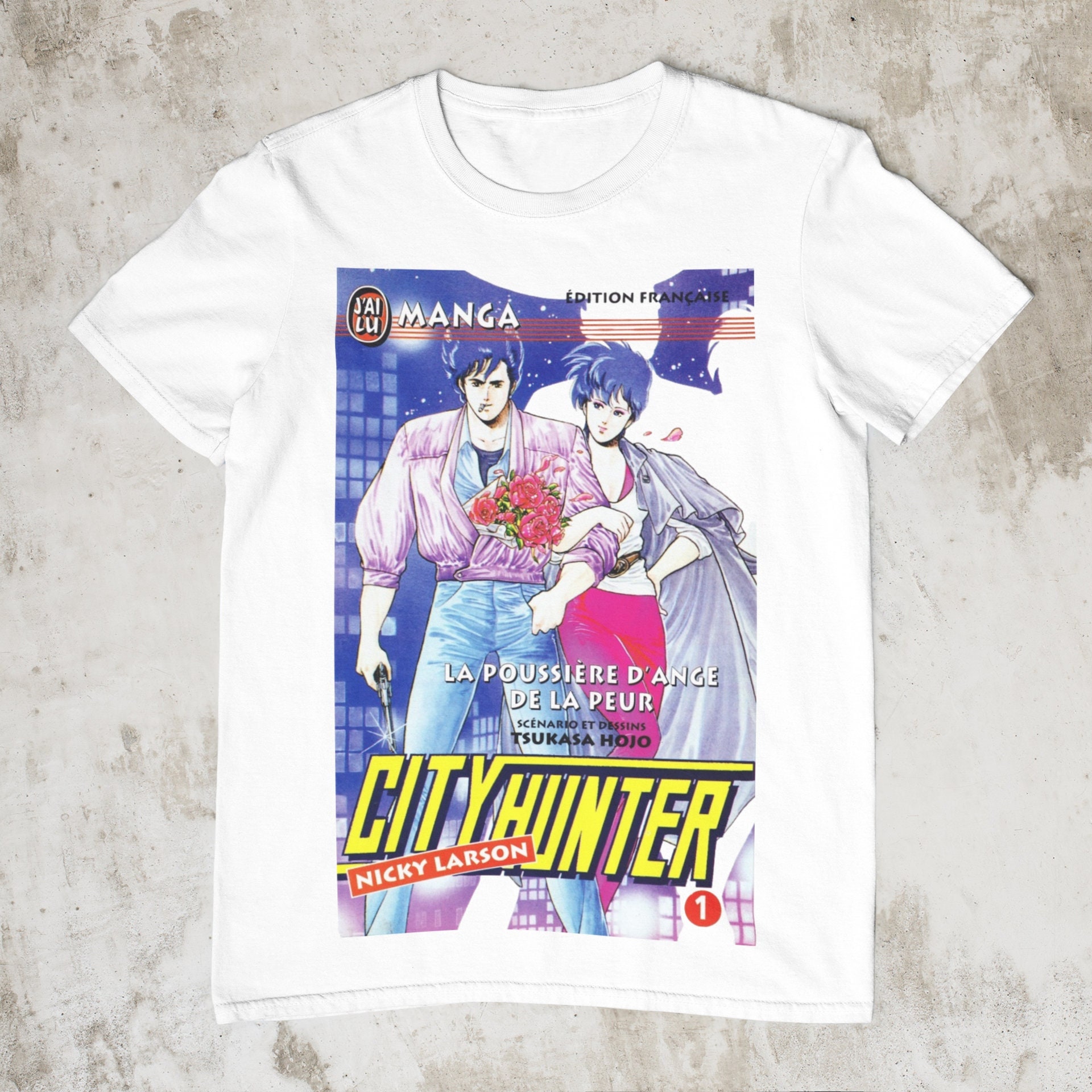 City Hunter Unisex T Shirt Vintage Anime Tee , Anime Gift, Manga Shirt,  Anime T Shirt, 90s Anime, Harajuku Clothing, Japanese Aesthetic Tee - Etsy