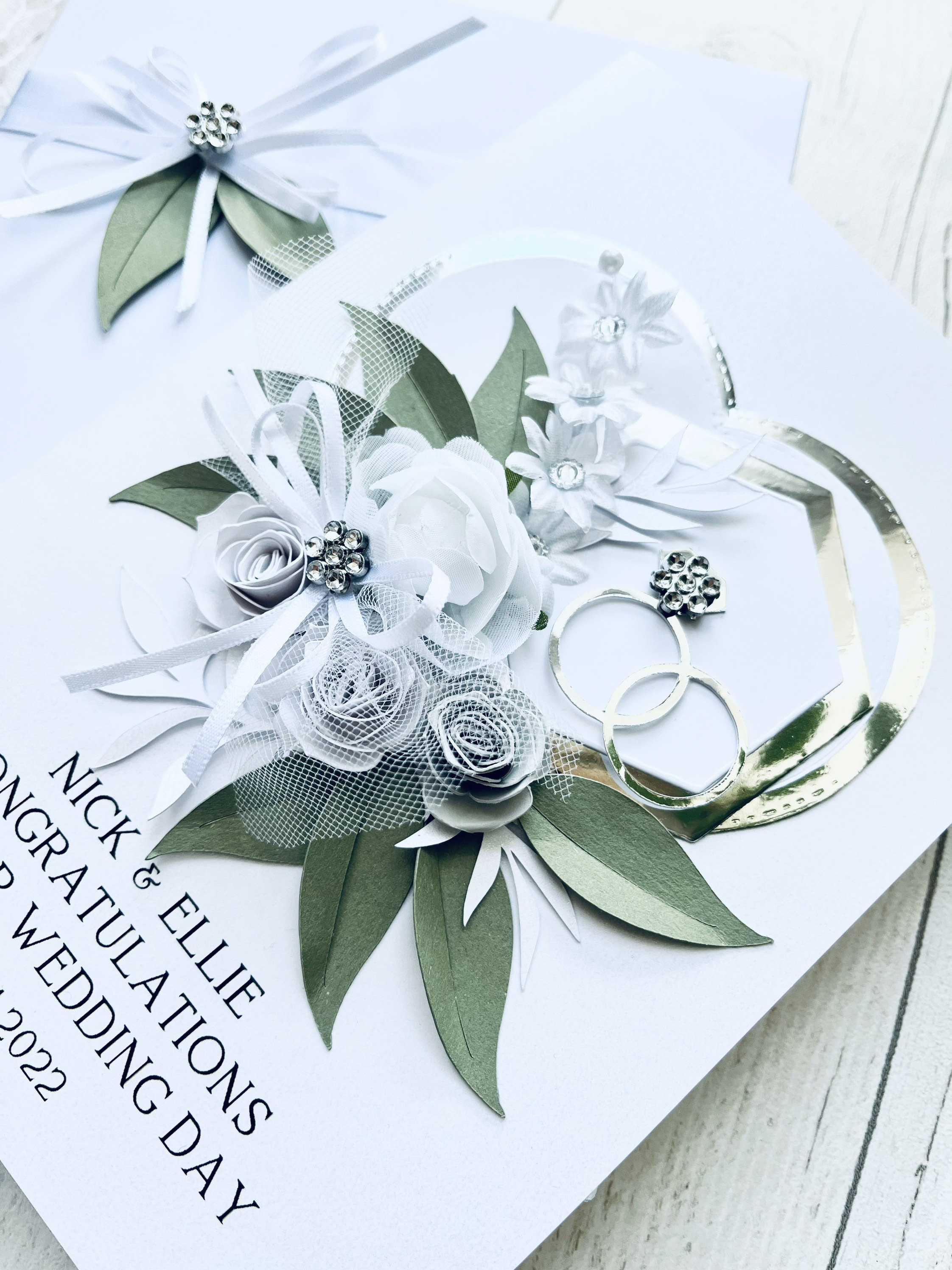 Luxury Wedding Day Card Handmade Personalised 3D Luxury Gift Box - Etsy UK