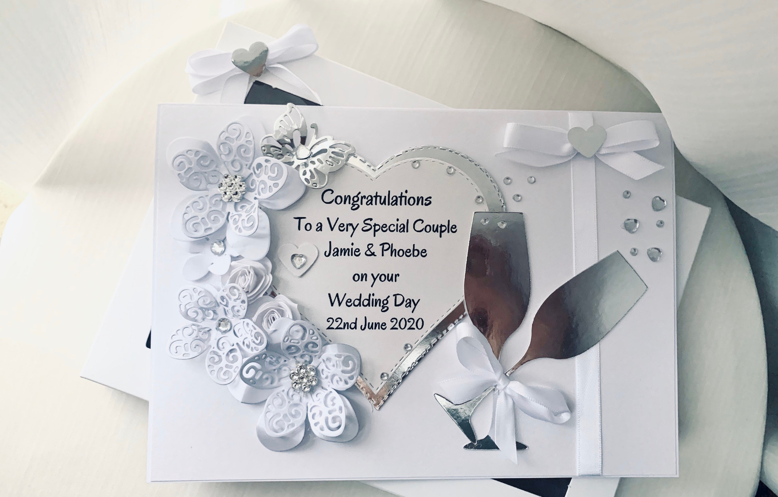 Handmade Personalised Wedding Card ,wedding Day Card ,gift Box ...