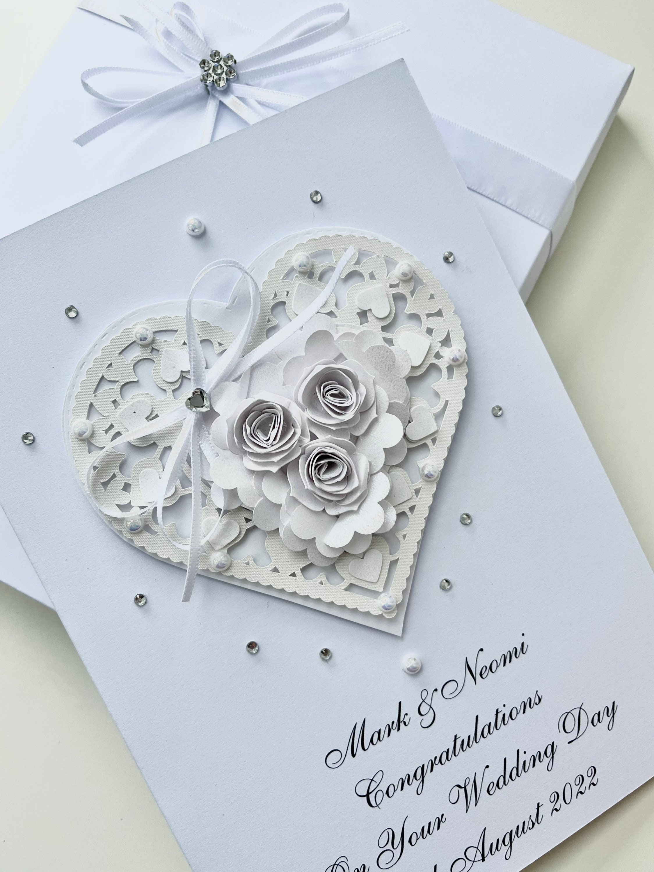 Wedding Day Luxury Handmade Personalised Card Engagement Anniversary ...