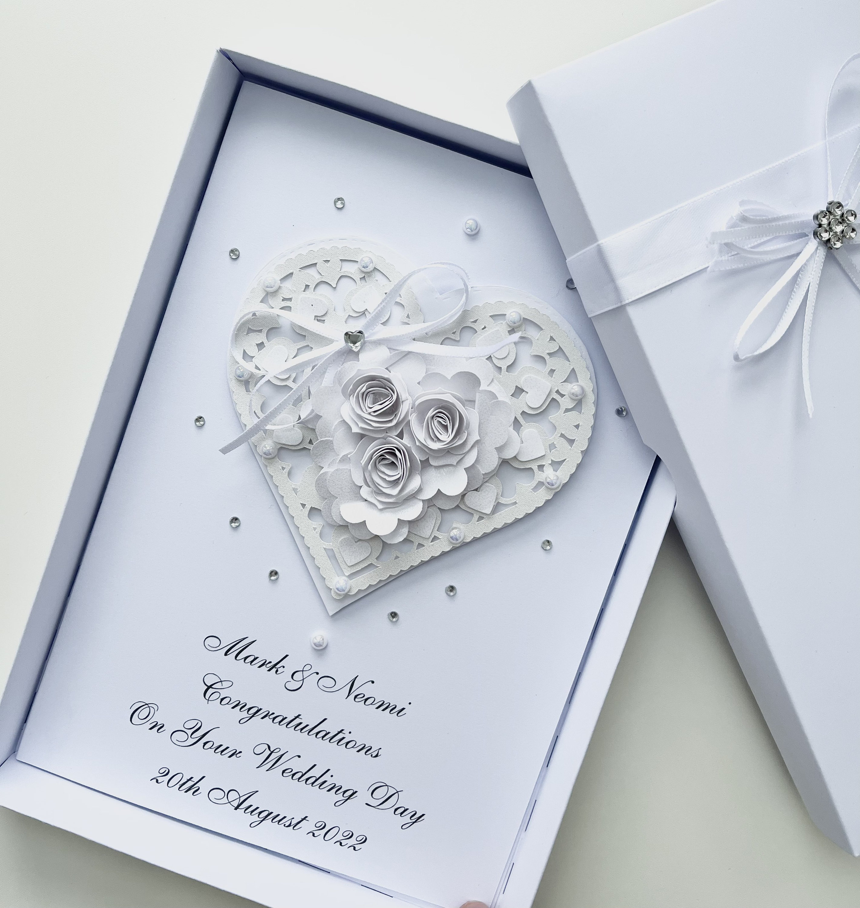Wedding Day Luxury Handmade Personalised Card Engagement Anniversary ...