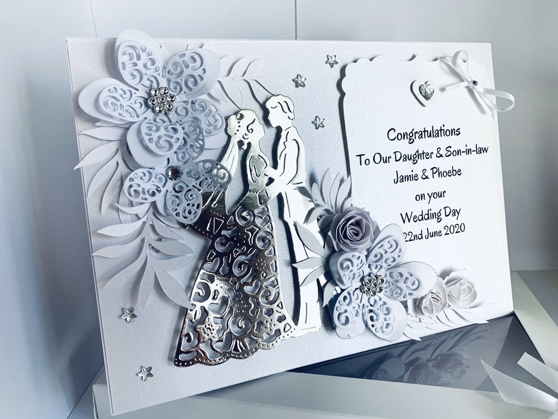 Handmade Personalised Wedding Card wedding Day Card gift Box - Etsy UK