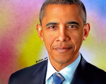 Pintura del PRESIDENTE BARACK OBAMA