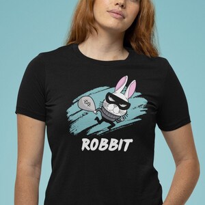 Camisa de conejo divertida, Robbit, Conejito de Pascua, Camisas humorísticas, Regalo para un amigo, Relleno de cesta de Pascua, Conejito de Hip Hop, Hippity Hoppity