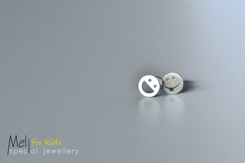 Sterling Silver kids Earrings Compilation,Earring Collection For Girls,Emoticons Cloud Rainbow Moon Star Heart Stud Earrings
