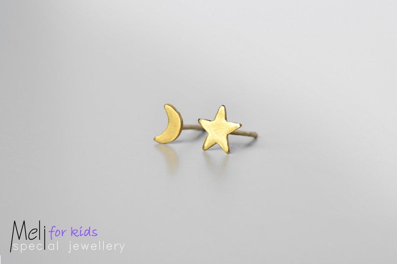 Sterling Silver kids Earrings Compilation,Earring Collection For Girls,Emoticons Cloud Rainbow Moon Star Heart Stud Earrings