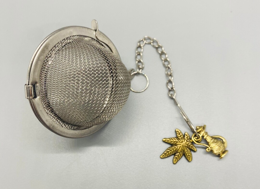 Reusable Loose Leaf Tea Infuser With Gold Marijuana Leaf & Etsy Singapore