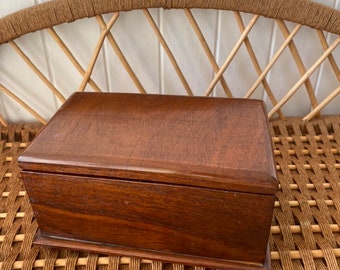 Vintage Hand Made Wooden Box | Jewellery Box | Wood Box | Wooden Decor | Wood Storage