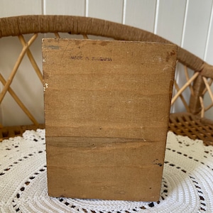 Vintage Wooden Pyrography Hinged Box | Made in Bulgaria | Keepsake Box bild 10