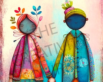 PRE ORDER - SQUARE - Diamond Art Kit - Licensed Artwork - Couple Goals