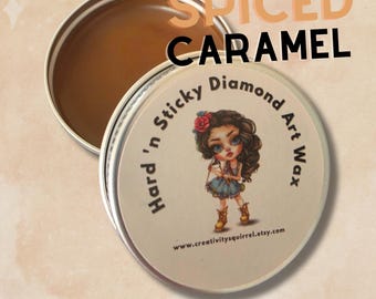 Spiced Caramel duftendes Hard 'n Sticky Diamond Art Wax 10 Gramm
