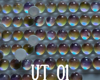 2.9mm - UT01 - Crystal Unicorn Tears Round Diamond Art Drills, Enhancements, Embellishments, Flat Back, Rhinestones  - 2.9mm