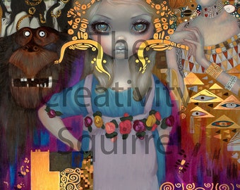 PRE ORDER - SQUARE - Diamond Art Kit - Licensed Artwork - Alice In A Klimt Dream