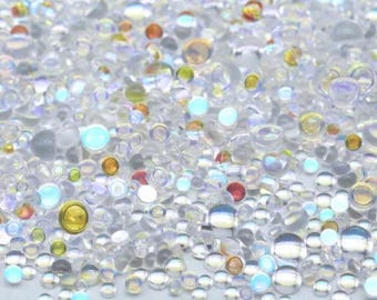 2.9 mm - UT10 - AB Einhorn Tränen Runde Diamant Kunstbohrer, Erweiterungen, Verzierungen, flache Rückseite, Strass - 2.9 mm
