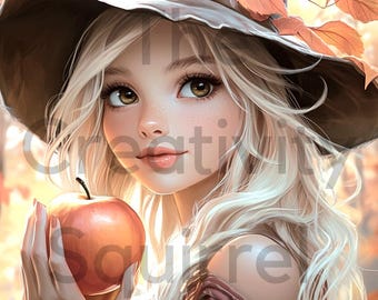 VORBESTELLUNG - Diamond Art Kit - Lizensiertes Kunstwerk - An Apple a Day - 66.04 x 87.63 cm