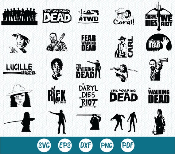 Download Silhouette File And Cricut File Jpg Eps The Walking Dead Svg Clipart Printable Png Kids Crafts Craft Supplies Tools
