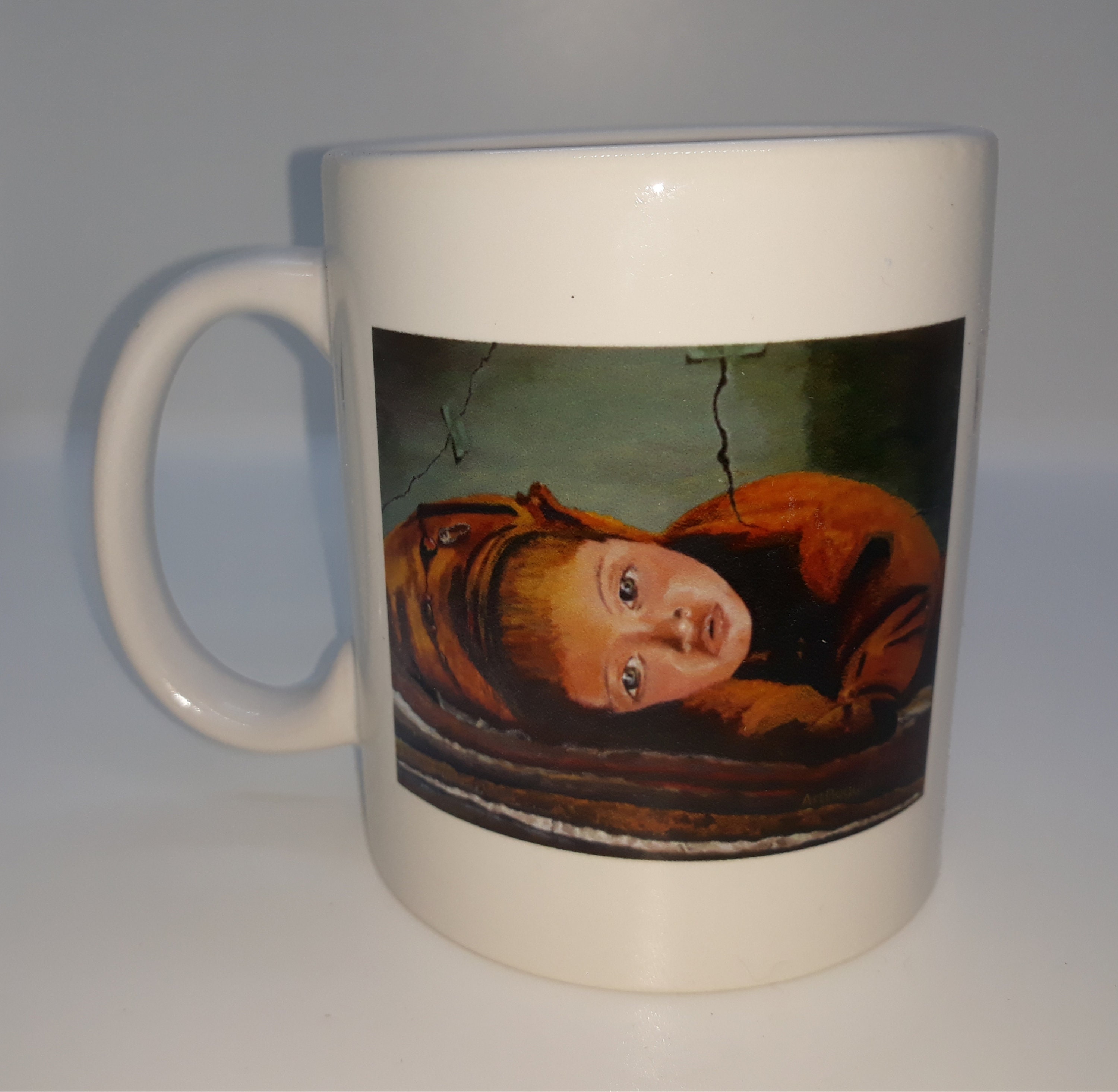 Impression Peinture+Citation Autre Face. Mug, Tasse à Thé, Café. Cadeau, Noël, Anniversaire, Amitié.