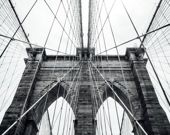 Brooklyn Bridge Black and White