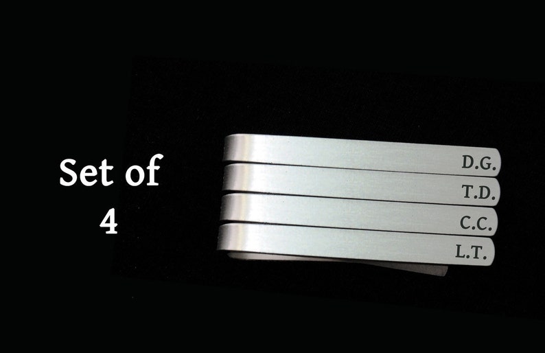 custom silver tie clip set of 12 groomsmen tie clip Father of the Bride mens accessories Father of the Groom custom tie clip