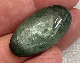 Actinolite Cabochon, Chatoyant Actinolite, Cats Eye Actinolite 149L0170