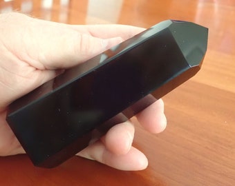 Black Obsidian Polished Tower, Ethically Sourced