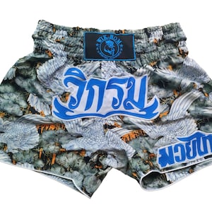 Short de boxe Muay thaï en édition limitée, marque Wik-Rom eagles of death (5 % du prix est destiné à des actions caritatives et solidaires) de Thaïlande