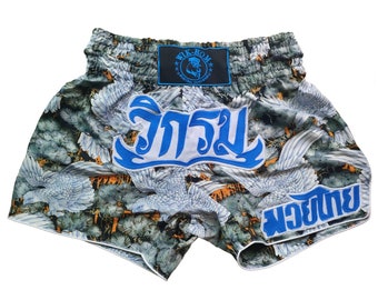 Limited Muay thai boxing shorts eagles of death  Wik-Rom brand  (5% of price is for charity & solidarity ) from Thailand