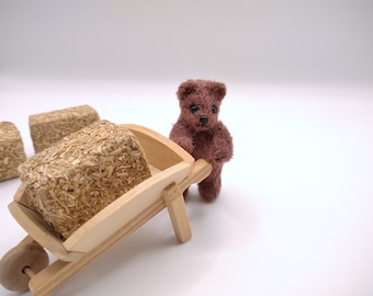 ミニチュアベア - 動物園の動物 - 長さ約1.75インチ - Etsy 日本