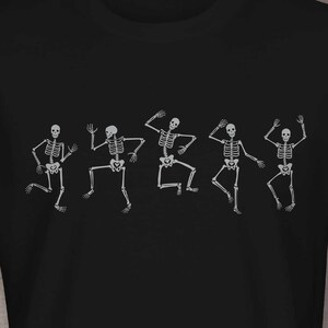 Dancing Skeletons Shirt, Monster Mash Shirt, Dance of Death Shirt, Halloween Short-Sleeve Unisex T-Shirt for Men and Women