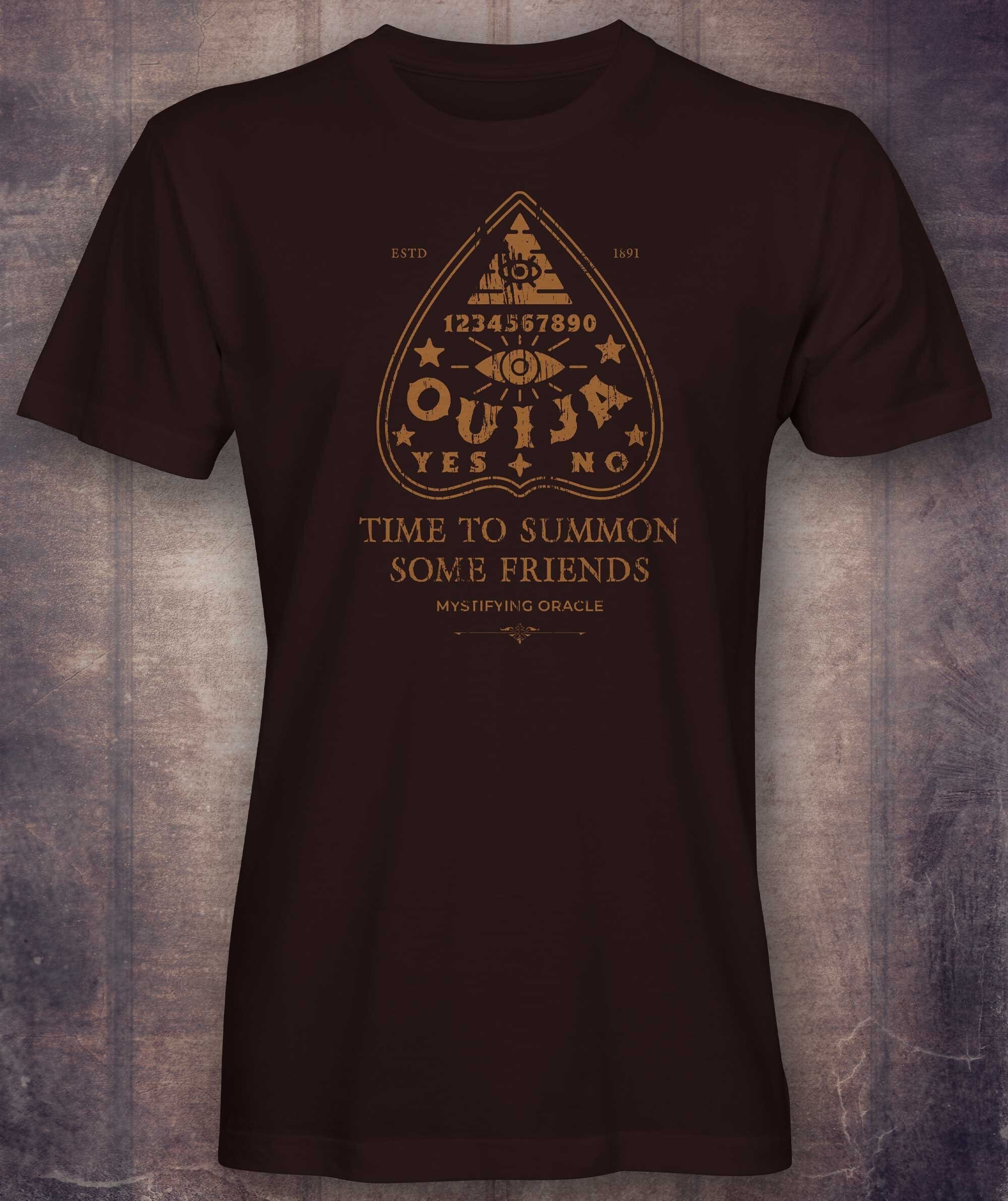 Discover Ouija Board Shirt, Planchette, Halloween, Seance, Spirit Short-Sleeve Unisex T-Shirt