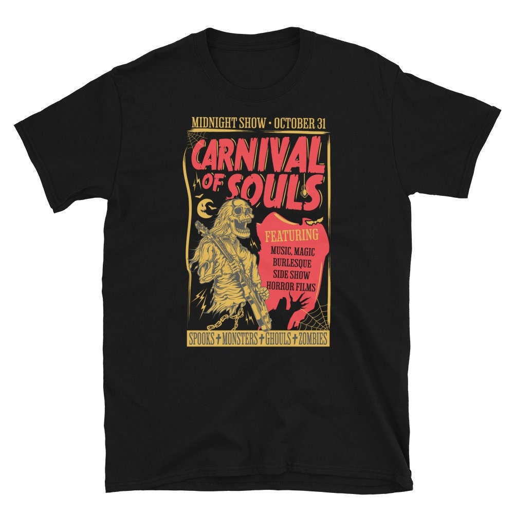 Discover Carnival of Souls Halloween Shirt, Short-Sleeve Unisex Vintage Horror T-Shirt