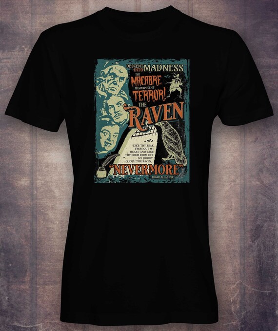 Edgar Allan Poe T-Shirt - The Raven Nevermore