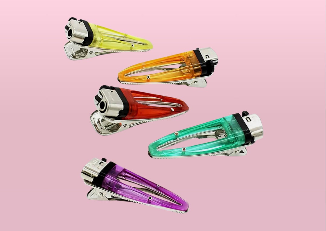 NO MORE RESTOCK Unique Lighter Lit Hair Clip Quirky and Novelty Hair