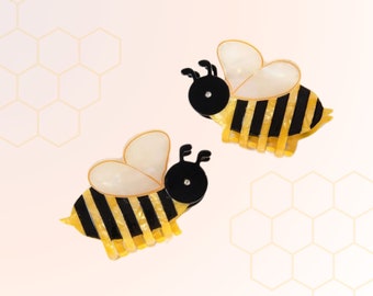 Bzz Bzz Bumble Bee Hair Claw | Quirky Hair Claw | Cute Bee Hair Claw | Hair Clip | Hair Claw | Bee Lover | Yellow Bee |