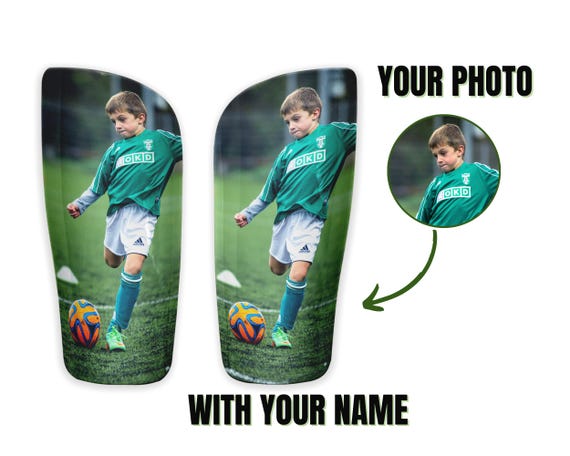 Parastinchi Per Calcio Bambini 10-14 Anni, Leggeri E Resistenti Con Fascia Di Contenimento Forte - Giallo/Blu