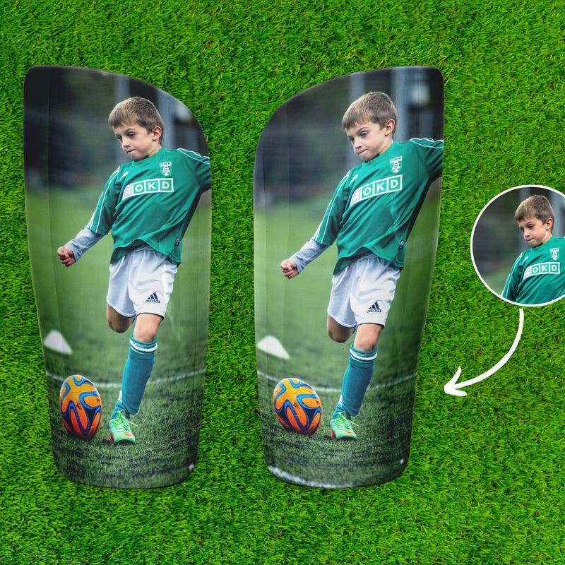 Custom Photo Shin Pad and Sleeve for Soccer Football Lovers