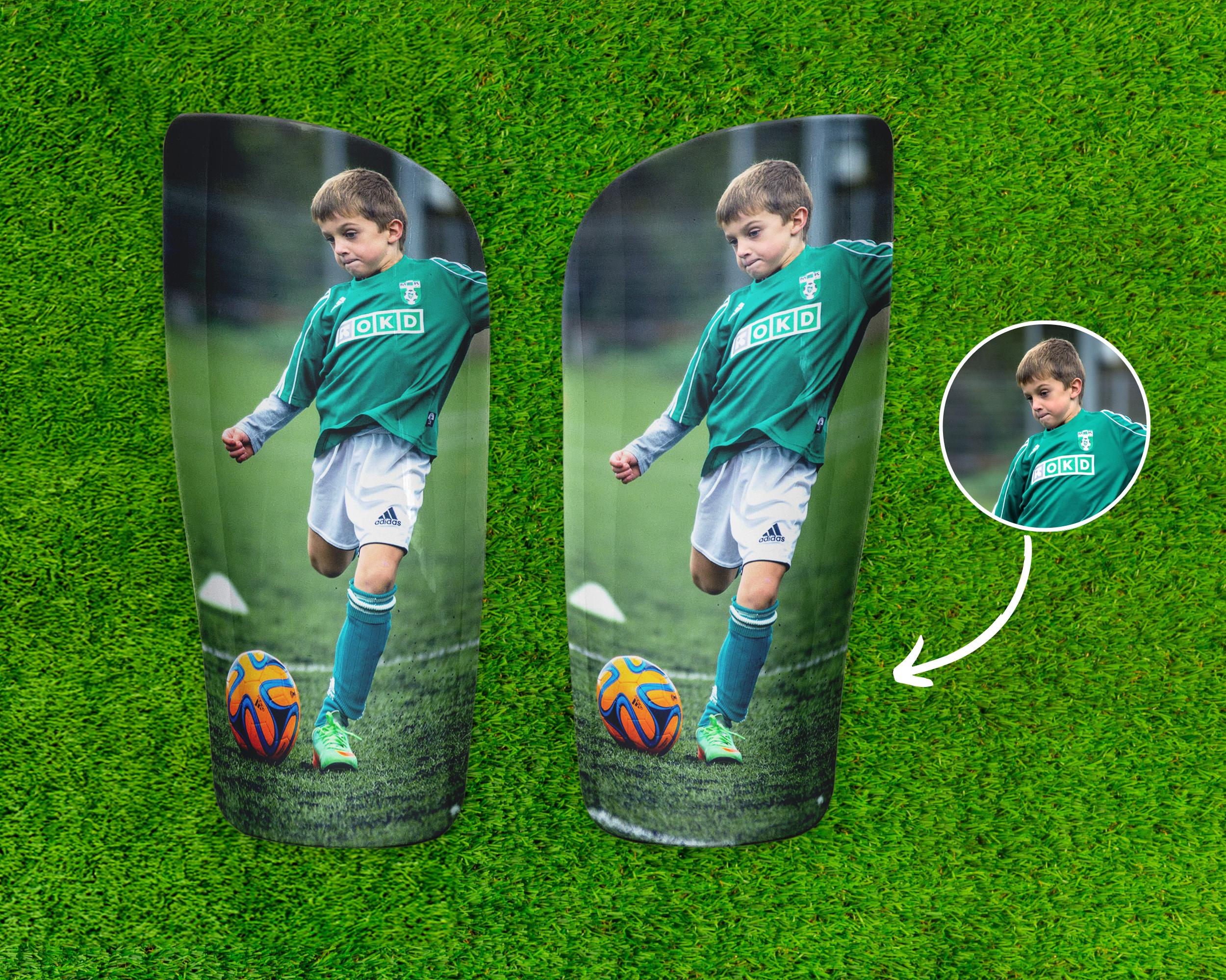 Custom Photo Shin Pad and Sleeve for Soccer Football Lovers