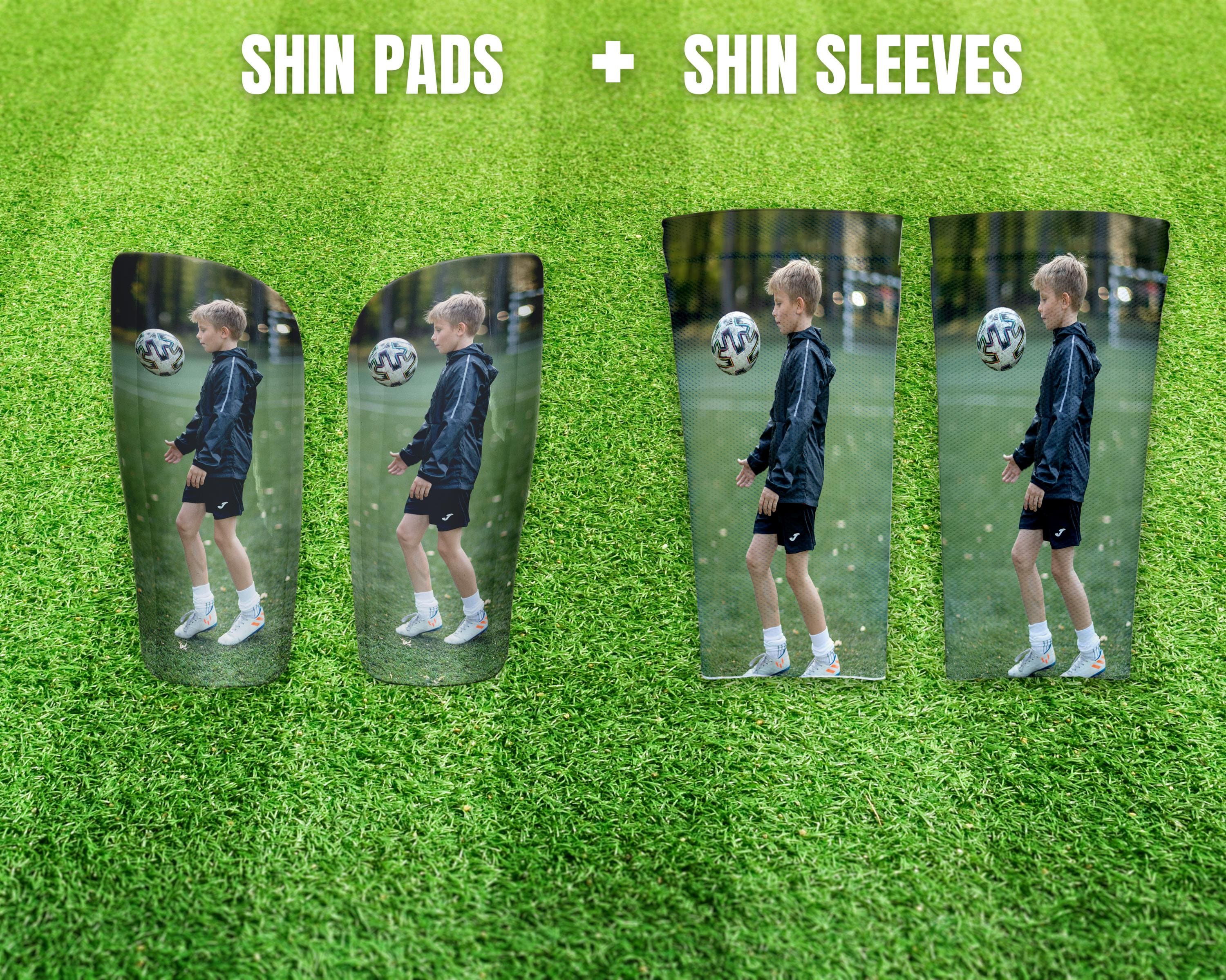 Custom Photo Shin Pad and Sleeve for Soccer Football Lovers