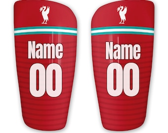 Shin Pad Customed With Football Club Design, Soccer Team, Foam Rubber, Plastic Leg Guards, Personalised Gift