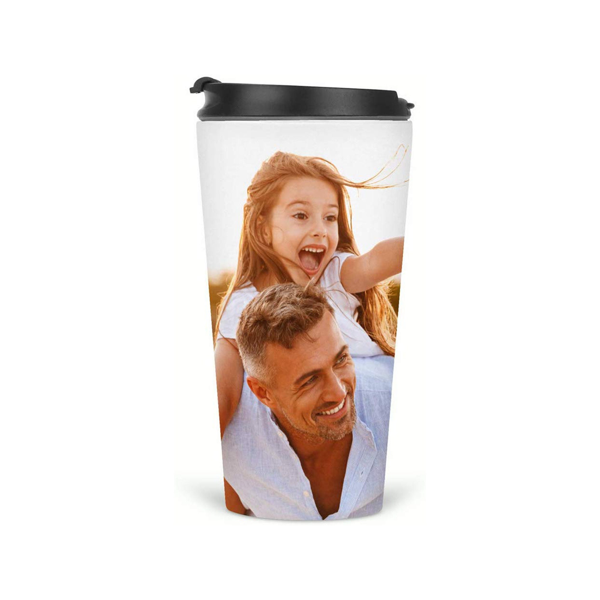Personalised Custom Photo Gift Thermal Mugs Coffee Tea Travel Flask Cups 